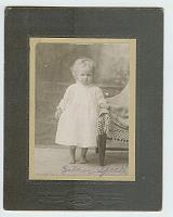  Early baby photo of Esther Catherine Speed, youngest daughter of Henry Lewis Speed and Lucy Florence Abbott Speed circa 1900 in Cordell, Washita County, Oklahoma.